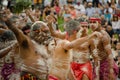 An ancient custom among Indigenous Australians `WugulOra` ceremony meaning Ã¢â¬ËOne MobÃ¢â¬â¢ Royalty Free Stock Photo